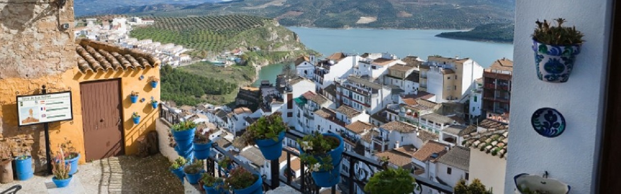 Iznajar, one of the the whitewashed villages of Andalusia