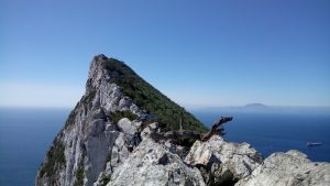 Gibraltar rock and views to Africa