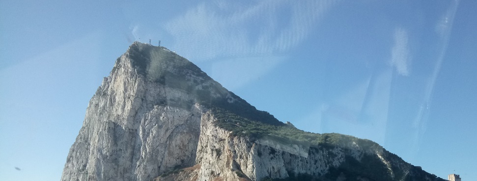 Gibraltar seen from Spain