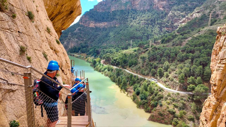 The Caminito del Rey tickets allow you to look far down