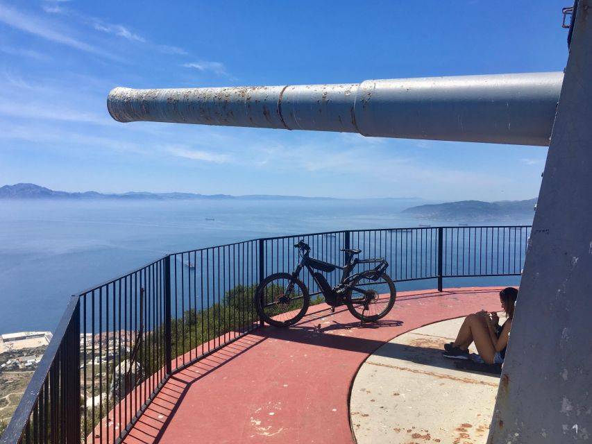 On E-bike at Gibraltar