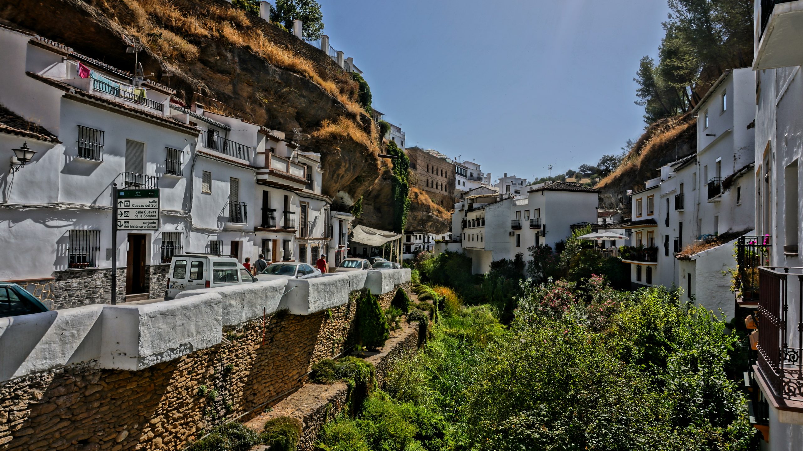 The little whitewashed village built into the rocks: Setenil de las Bodegas