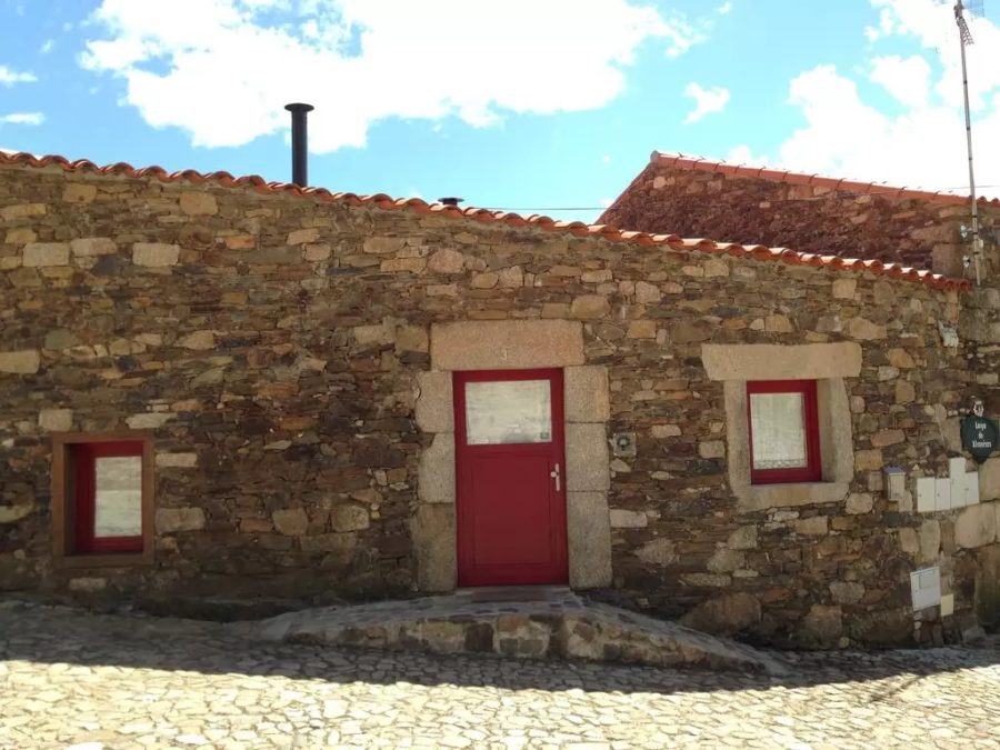 Stone house in city wall