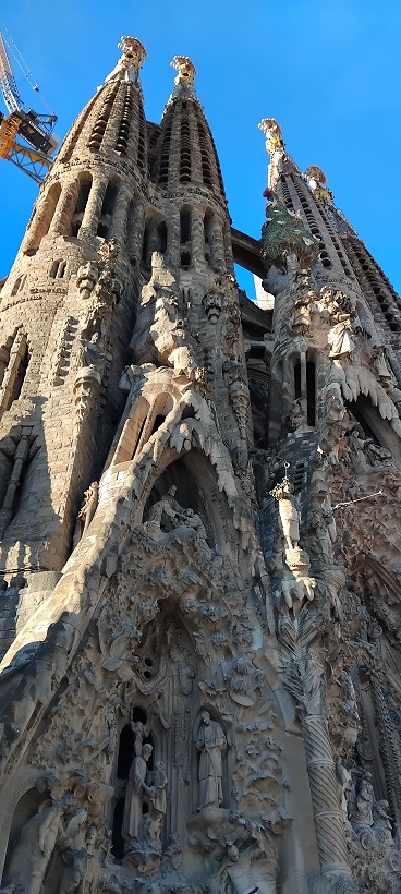 The Nativity facade of La Sagrada Familia in Barcelona