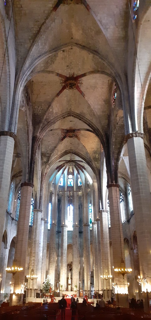 Cathedral of the Sea Santa Maria del Mar Basilica in the El Born district